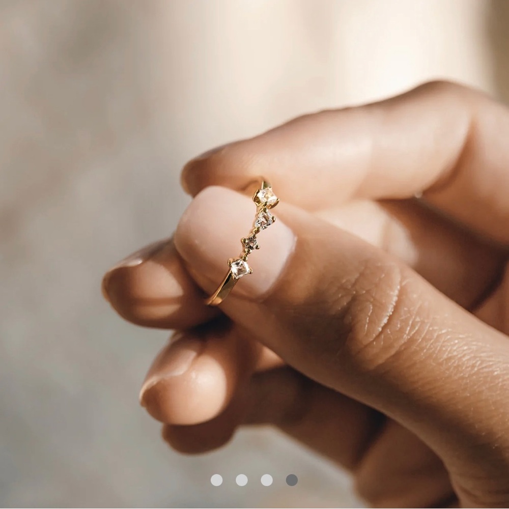 LINJER Ilse White Topaz ring